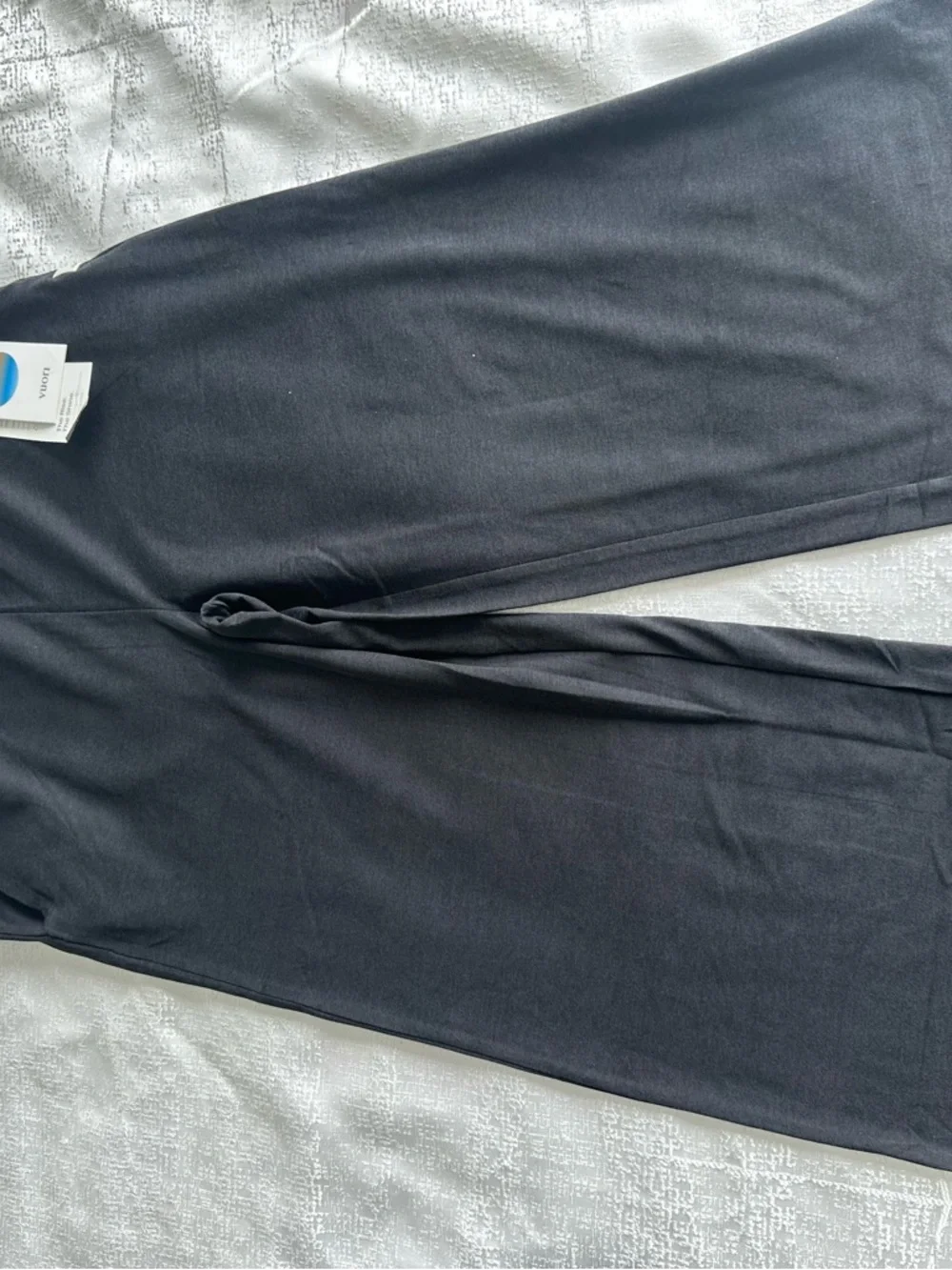 Vuori Black Joggers with White Drawstring - Picture 2 of 7